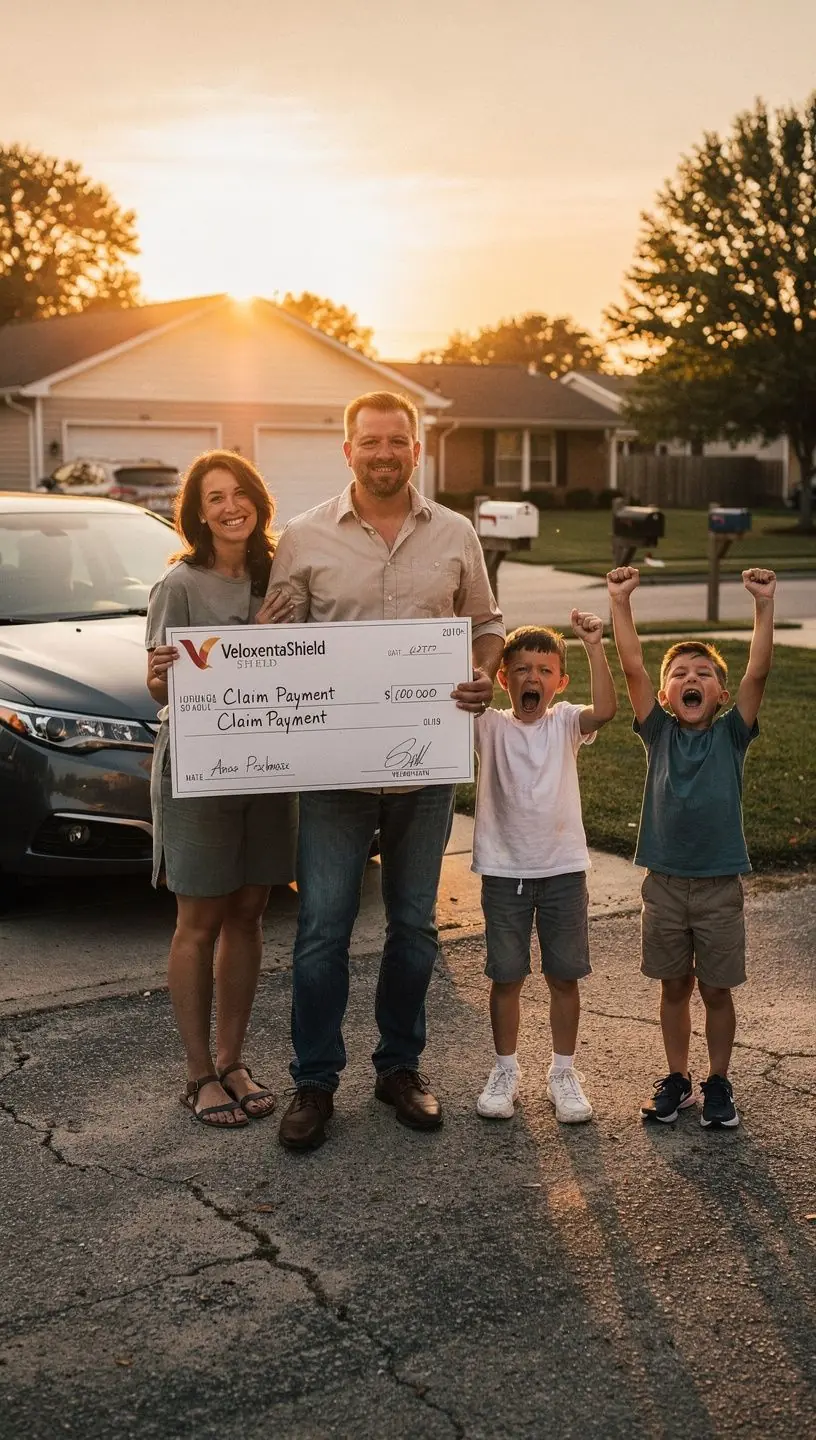 Kobieta rozmawiająca z agentem ubezpieczeniowym w biurze.